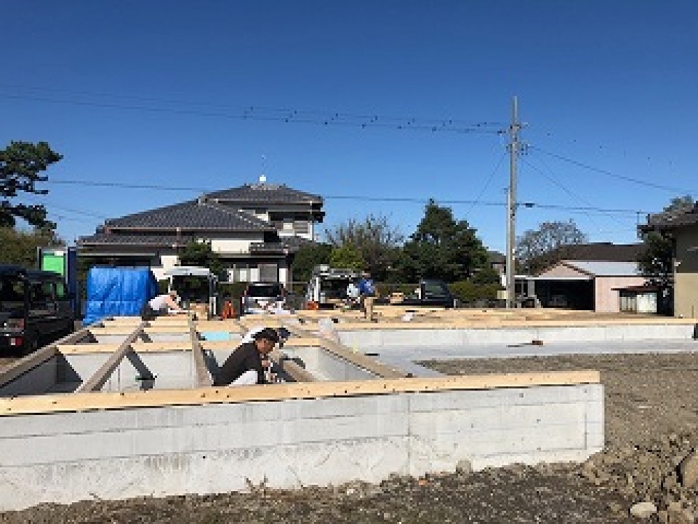 焼津Ｏ様邸土台据え