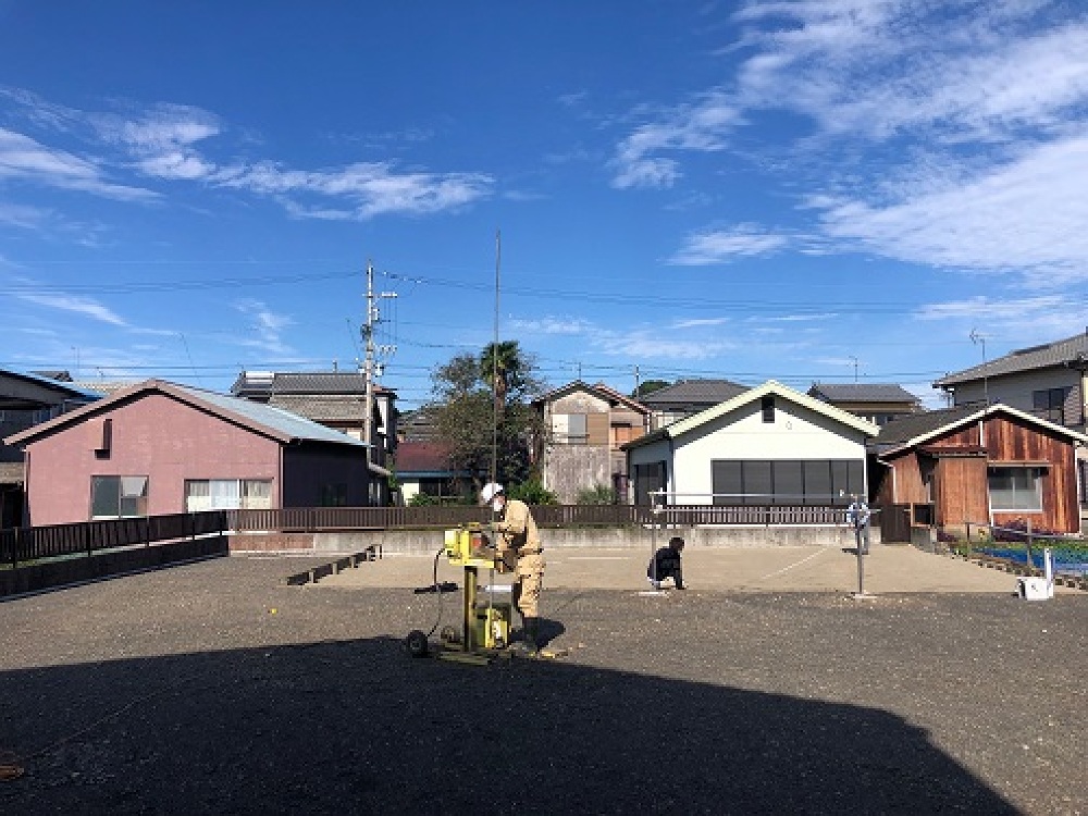 静波K様邸地盤調査