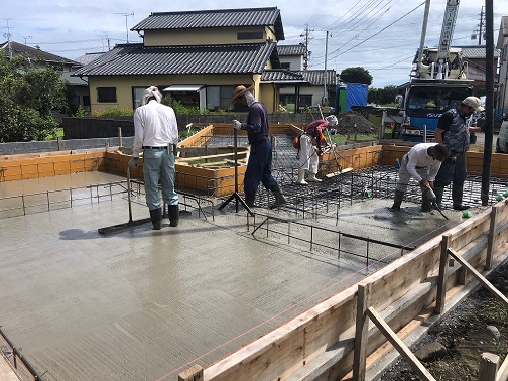 焼津F様邸コンクリート打設