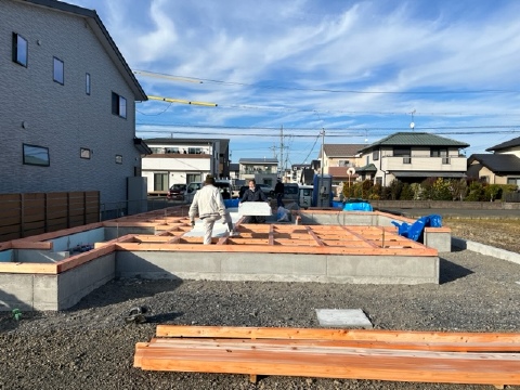 焼津市小柳津H様邸土台据え