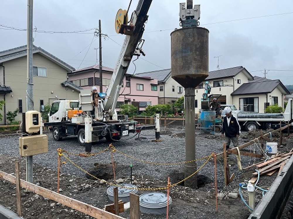 島田市金谷天王町S様邸砕石パイル